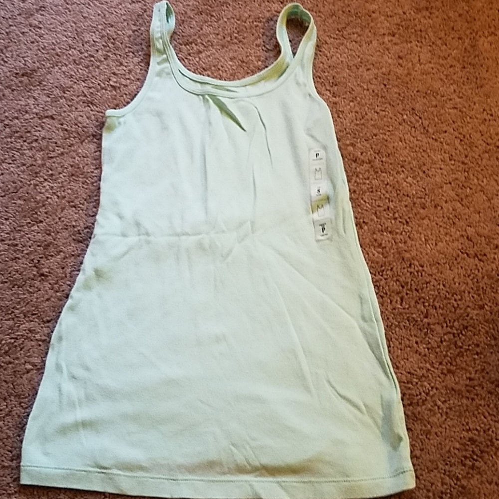 Light pale green tank top